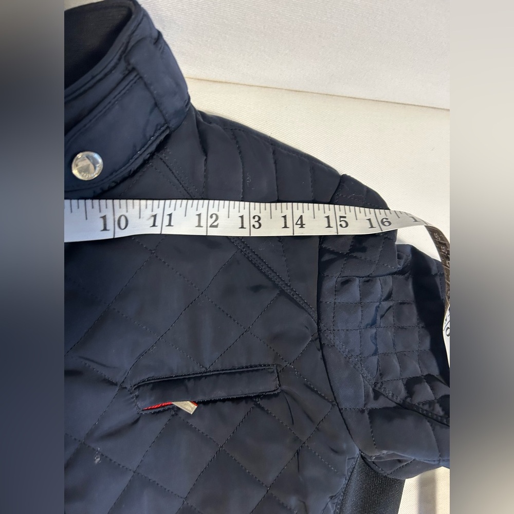ZARA navy quilted moto jacket - Picture 7 of 14